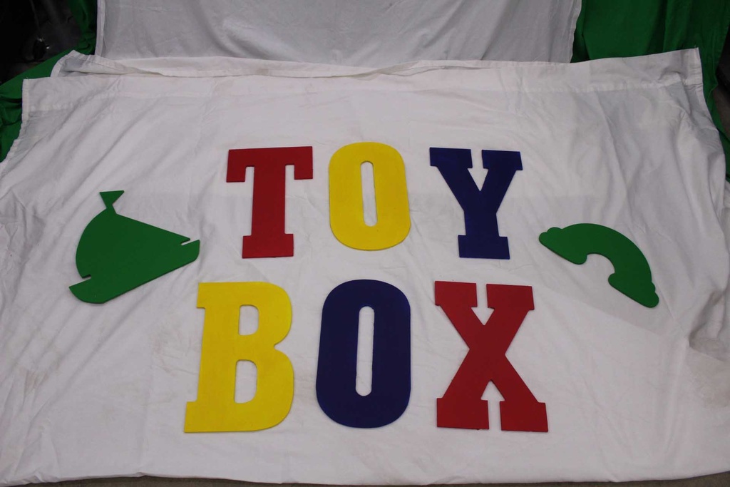 Toy Box Letter Sign