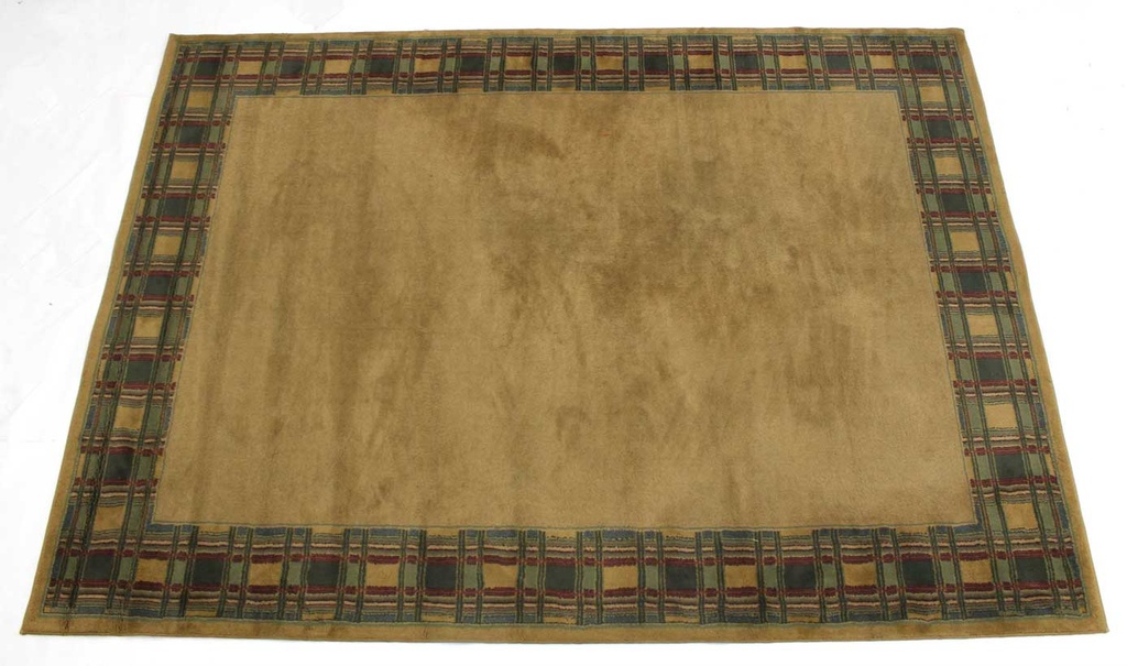 Gold Plaid Rug