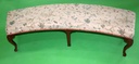 Curved Backless Bench
