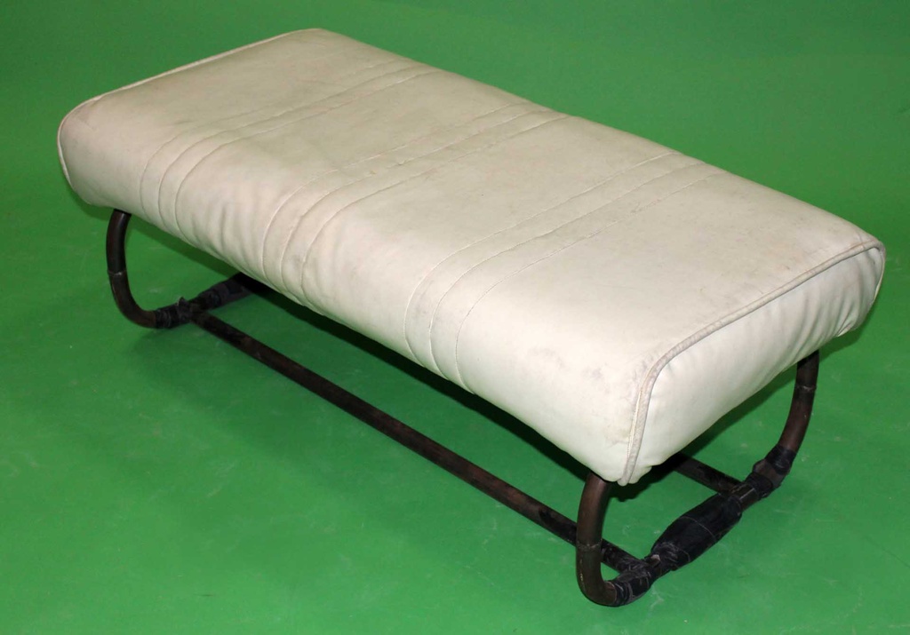 White Vinyl Bench (Small)