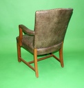 Olive Leather Armchair