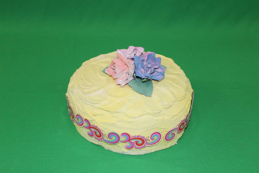 Yellow Circle Cake