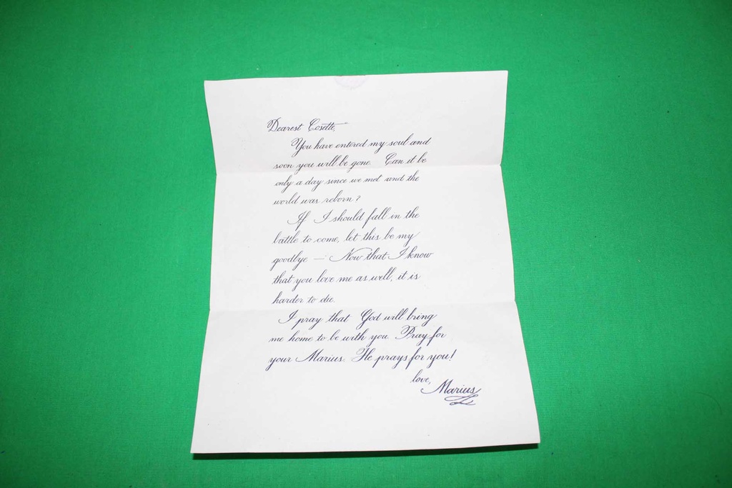 Les Mis Letter