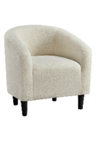 White Barrel Chair