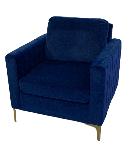 Navy Club Chair