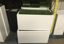 Small White Sleek Planter