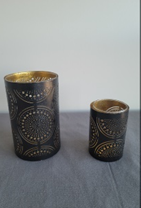 Large Black and Gold Circles