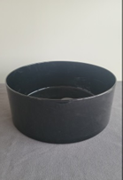 Black Flat Cylinder