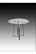 Glass Counter Height Table
