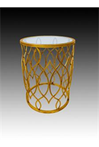 Gold Weave End Table
