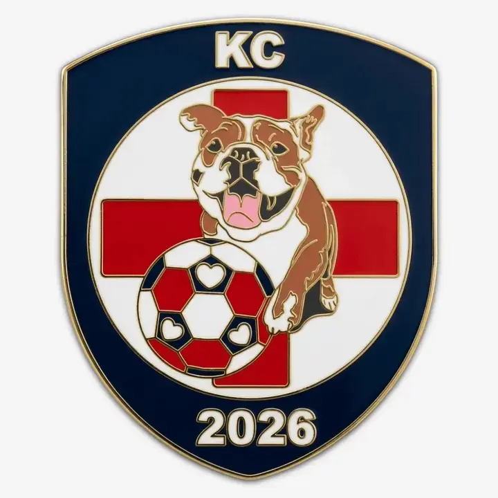 "British Bulldog in Kc" Enamel Pin