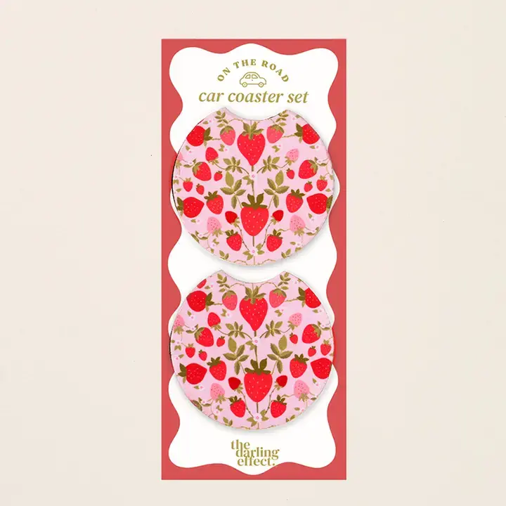 Strawberry Fields Coaster Set