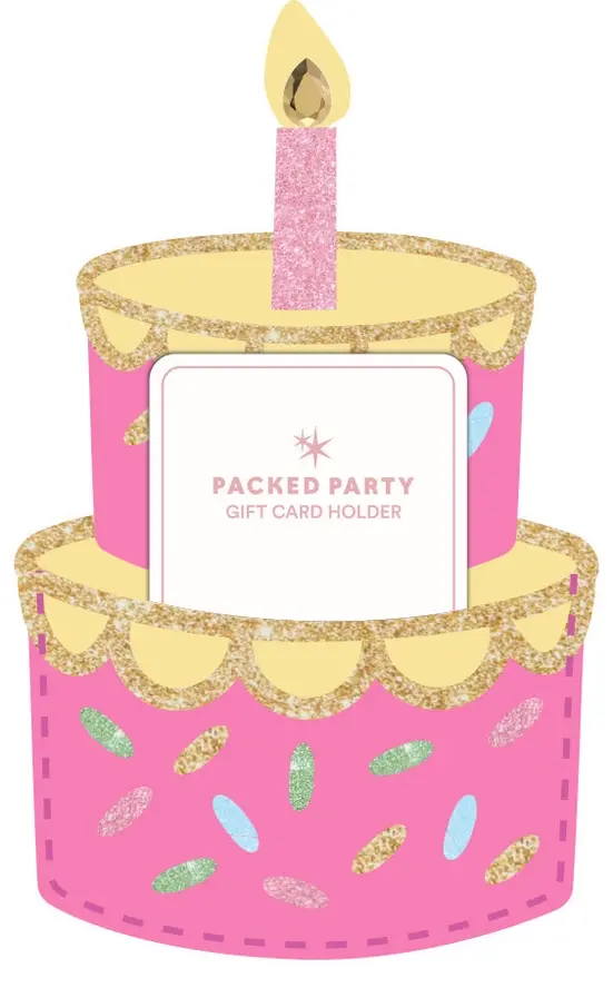Birthday Cake Gift Card Holder