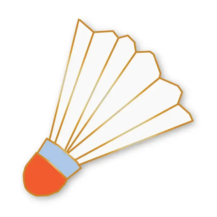 Pin - Shuttlecock Enamel 