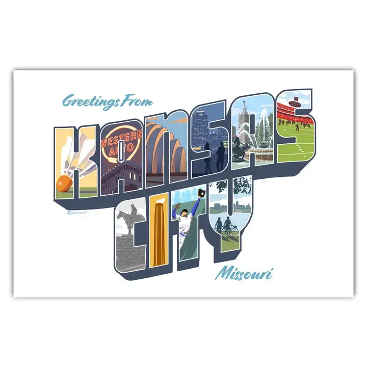 Greetings from Kansas City Postcard