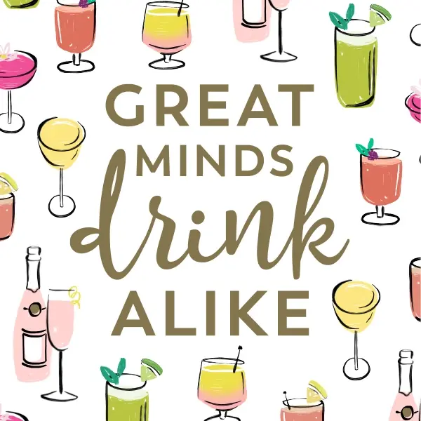 Great Minds Drink Alike Napkins, 20ct