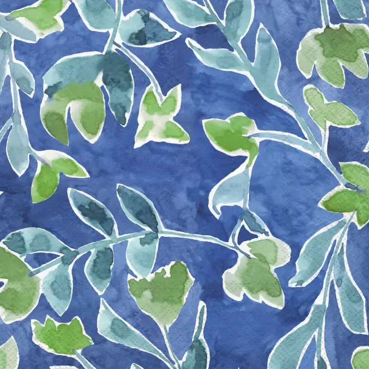 Azure & Ivy Blue Paper Cocktail Napkins, 20 Count
