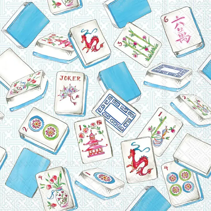 Mahjong Paper Cocktail Napkins 20ct