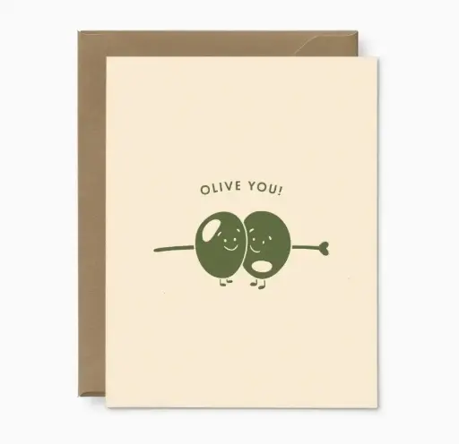 [BGC-LGC330] Olive You Greeting Card