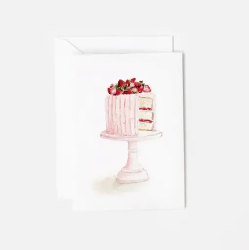 [BGC-MINI-NC-PINK-CAKE] Pink Cake Mini Notecard