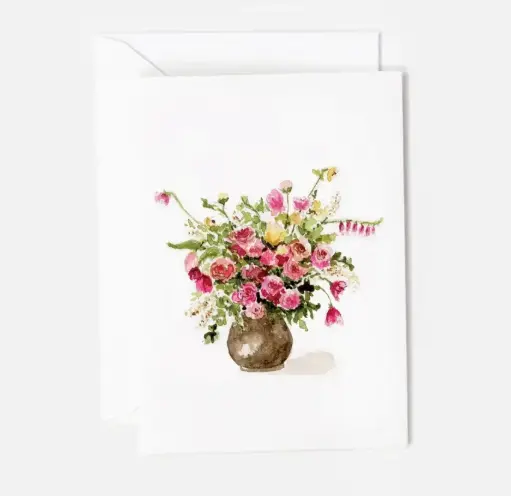 [BGC-MINI-NC-ROSEBOUQUET] Rose Bouquet Mini Notecard