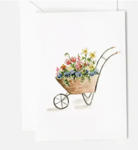 [BGC-MINI-NC-WHEELBARROW] Wheelbarrow Mini Notecard