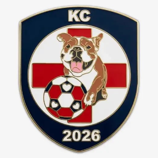 [BGO-SQ7552042] "British Bulldog in Kc" Enamel Pin