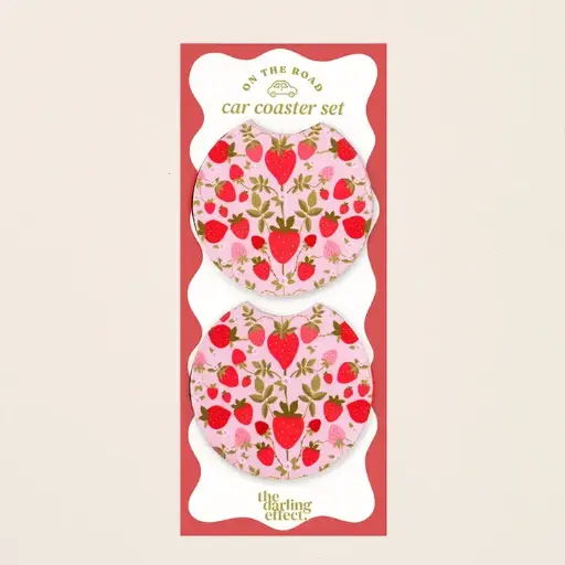 [BGD-SS-CARCSTRS-STWB] Strawberry Fields Coaster Set