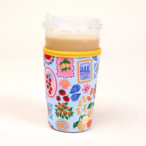 [BGO-SS-SIPSLV-CB-L] Sip Savvy Ciao Bella Large Drink Sleeve