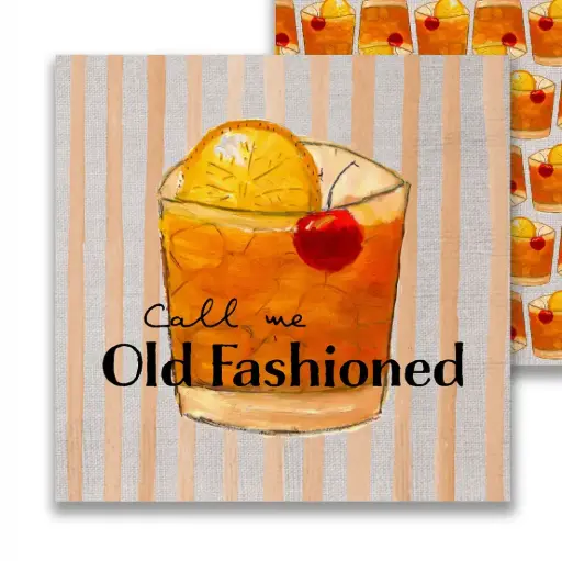 [BGD-PCK321] Call Me Old Fashioned Cocktail Napkins, 12ct