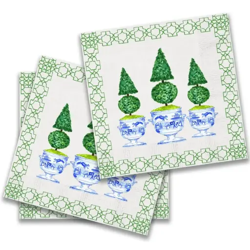 [BGD-PCK1452] Napkin - French Topiary Cocktail, 12ct
